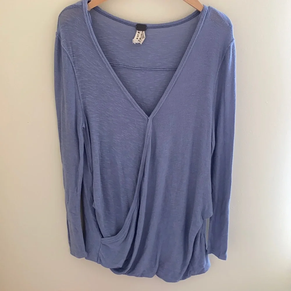 Free People “We The Free” Miss Rose Wrap Top - Picture 3 of 14